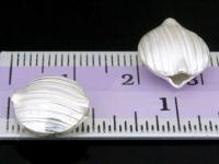 KF-004 Thai karen hill tribe habdmade silver 2 Scratch puffy bead