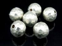 KV-003 Thai karen hill tribe handmade silver 1 small hammered round ball bead 