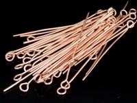 KZ-133 24K rose gold vermeil thai karen hill tribe handmade silver 30 eyepin