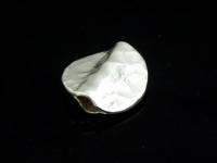 KV-045 Thai karen hill tribe handmade silver 4 Hammered round disc bead