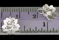 4KH-001 Thai karen hill tribe hanamade silver 4 flower charm 