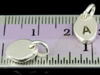 3KH-118 Thai karen hill tribe hanamade silver 2 blank pebble charm 