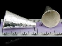 KA-043 Thai kaern hill handmade tribe silver 3 hammered cone clasp