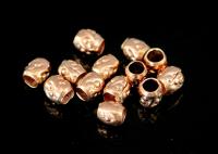 KZ-251 Thai karen hill tribe handmade silver 50 rose gold vermeil small seed bead