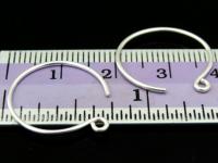 KA-025 Thai karen hill tribe handmade silver white 8 earring post hook