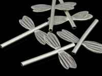 KD-026 Thai karen hill tribe handmade silver 5 dragonfly bead