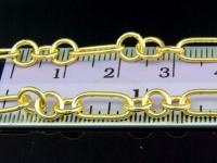 KG-340 24K gold vermeil thai karen hill tribe handmade silver plain link chain 28 inch