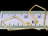 KG-505 24K gold vermeil Karen hill tribe handmade silver 4 earring wire hook