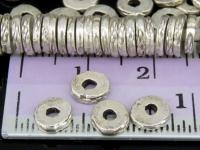 KK-016 Thai karen hill tribe handmade silver 18 daisy prin spacer bead