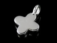 3KH-070 Thai karen hill tribe handmade silver 6 small flower diecut charm