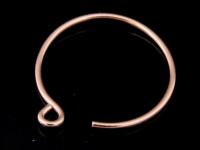 KZ-069 24K rose gold vermeil thai karen hill tribe handmade silver 6 earring wire hook