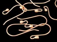 KZ-156 24K rose gold vermeil thai karen hill tribe handmade silver 6 long earring wire hook 