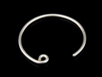 KA-020 Thai karen hill tribe handmade silver white 8 earring post hook