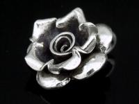 4KH-035 Thai karen hill tribe handmade silver 3 wild rose charm