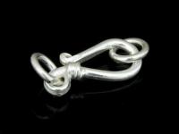 KA-084 Thai karen hill tribe handmade silver  6 snake clasp