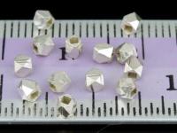 KL-016 Thai karen hill tribe handmade silver 50 small facet bead