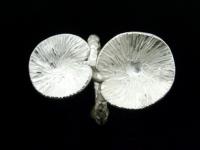 KY-032 Thai karen hill tribe handmade silver double lotus leaf ring