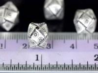 KD-011 thai karen hill tribe silver 4 square puffy beads