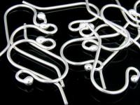 KA-001 Thai karen hill tribe handmade silver 10 Dot end earring hook