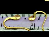 KG-452 24K gold vermeil Karen hill tribe handmae silver 6 plain earring hook