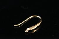KG-576 thai karen hill tribe handmade silver 4 gold vermeil tear drop earring hook
