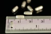 KI-005 thai karen hill tribe silver 20 flower printed tube bead