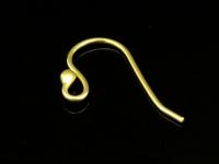 KG-180 24K gold vermeil 10 thai karen hill tribe handmade silver Dot end earring hook