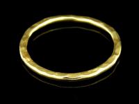 KG-275 24K gold vermeil 1 thai karen hill tribes handmade silver huge hammered charm