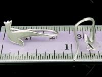 KA-117 Thai karen hill tribes handmade over silver pair bird diecut earring hook 