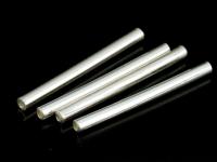 KC-005 Thai karen hill tribe handmade silver 20 long plain straight tube bead