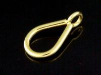 KG-094 24K gold vermeil Karen hill tribe handmade silver 3 water drop shape charm 