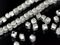 KI-055 thai karen hill tribe silver 40 fancy flower print bead