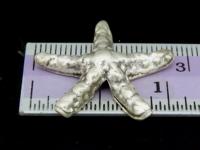 KD-029 Thai karen hill tribe handmade silver 2 medium starfish bead