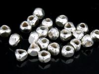 KJ-023 Thai karen hill tribe handmade silver 40 mini facet bead