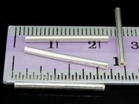 KC-005 Thai karen hill tribe handmade silver 20 long plain straight tube bead