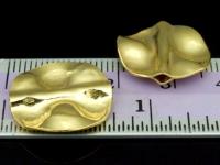 KG-435 24K gold vermeil Karen hill tribe handmade silver 2 round curve bead