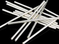 KC-038 Thai karen hill tribe handmade silver 30 plain round tube bead