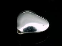 KB-004 Thai karen hill tribe handmade silver 5 puffed heart bead