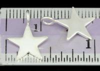 3KH-125 Thai karen hill handmade silver 4 Mini die cut star shape charm 12.0 mm