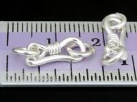 KA-022 Thai karen hill tribe handmade silver 6 small snake clasp