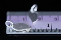 5KH-025  thai karen hill tribe handmade silver 4 small leaf shape charm