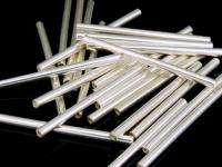 KC-027 Thai karen hill tribe handmade silver 10 Plain straight tube bead