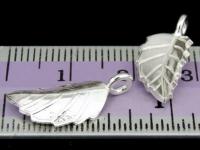 5KH-013 Thai karen hill tribe handmade silver 5 small leaf die cut charm