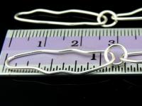 KL-034 Thai karen hill tribe handmade silver 24 Inches plain free form link chain