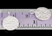 3KH-134 Thai karen hill tribe silver 2 large rough stone texture charm