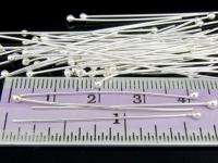 KA-089 Thai karen hill tribe handmade silver 30 round ball headpin