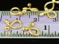 KG-168 24K gold vermeil 5 thai karen hill tribes handmade silver bend bar bead 