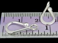 3KH-003 Thai karen hill tribe handmade silver  5 plain water drop shape  charm