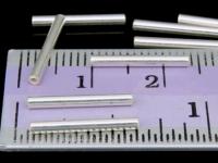 KC-029 Thai karen hill tribe handmade silver 30 plain straight tube bead