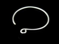 KA-026 Thai karen hill tribe handmade silver white 8 earring post hook